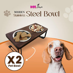 Elevated Pet Bowl Set Pack of 2 Bowl (250ml Each)