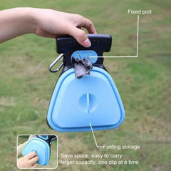 Portable Dog Poop Scooper with Waste Bags & Clip-On Design