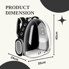 Space Capsule Pet Backpack - Stylish Carrier for Cats and Small Dogs