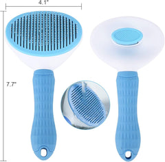 Self Cleaning Slicker Brush, Pet Grooming Shedding Brush for Dogs and Cats