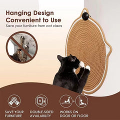 Cat Scratch Mat with Interactive Play Ball – Protects Furniture