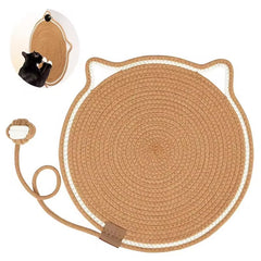 Cat Scratch Mat with Interactive Play Ball – Protects Furniture