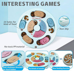 Interactive Puzzle Feeder Toy – Boost Mental Stimulation & Mealtime Fun