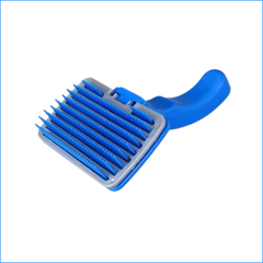 Plastic Slicker Brush with Press Key