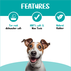 Latex Interactive Training Fetch and Play Squeaky Toy- Combos Latex Blue Star Ball, Cooling Bone Teether, Arcbed Bone, Frozen White and Blue Ice Bone