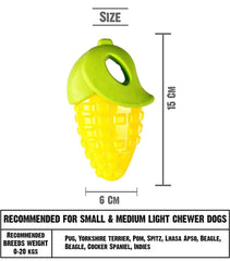 Veggie Series Corn Squeaky Chew Toys for Dogs & Puppies