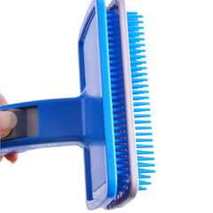 Plastic Slicker Brush with Press Key