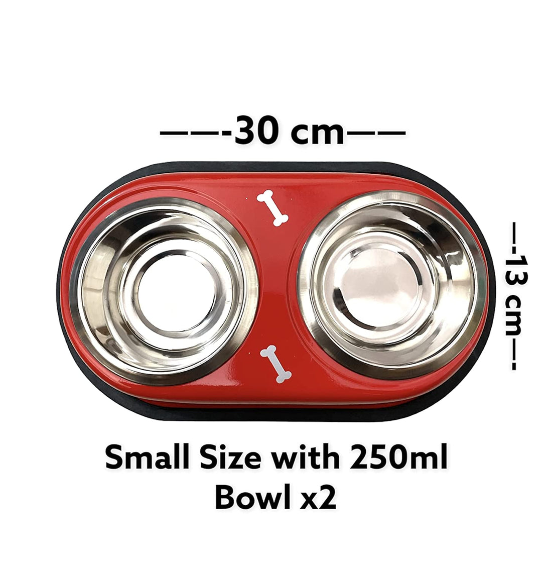 Ultimate Pet Dining Combo: Steel Double Diner Bowls + Superbone Stickes Pack of 4 | 30% Off