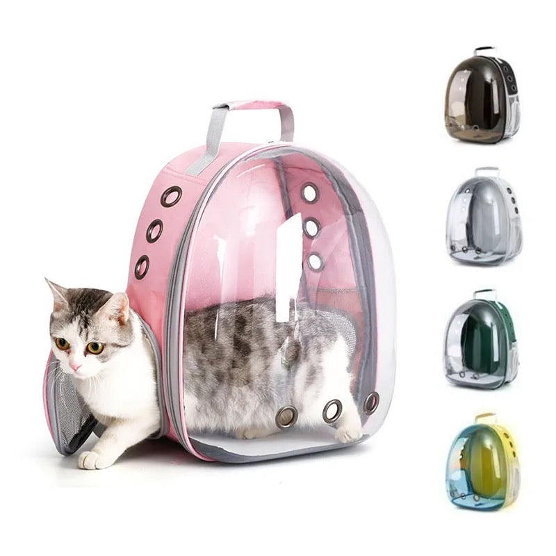 Space Capsule Pet Backpack - Stylish Carrier for Cats and Small Dogs