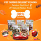 Pet Dining Delight Combo: Stainless Steel Bowls + All-Natural Chicken Treats | Save 30%