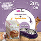 Ultimate Pet Dining Combo: Steel Double Diner Bowls + Superbone Stickes Pack of 4 | 30% Off