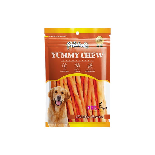 DOGTOWN Petaholic Yummy Chew Treats for Dogs Chicken Flavoured Sticks Treats