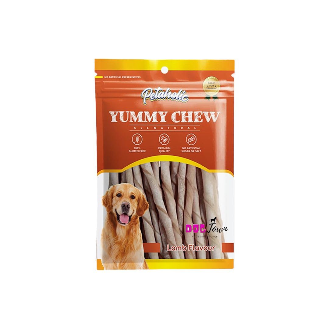 Petaholic Yummy Chew Treats for Dogs Lamb Flavoured Sticks Treats