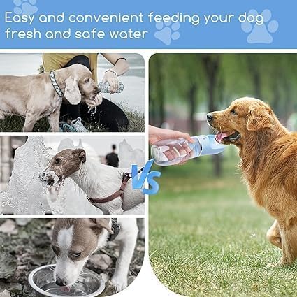 Pet Portable Drinking Water Bottle with Push Button