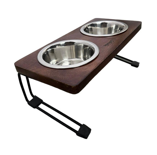 DOGTOWN Elevated Pet Bowl Set  Pack of 2 Bowl (250ml Each)