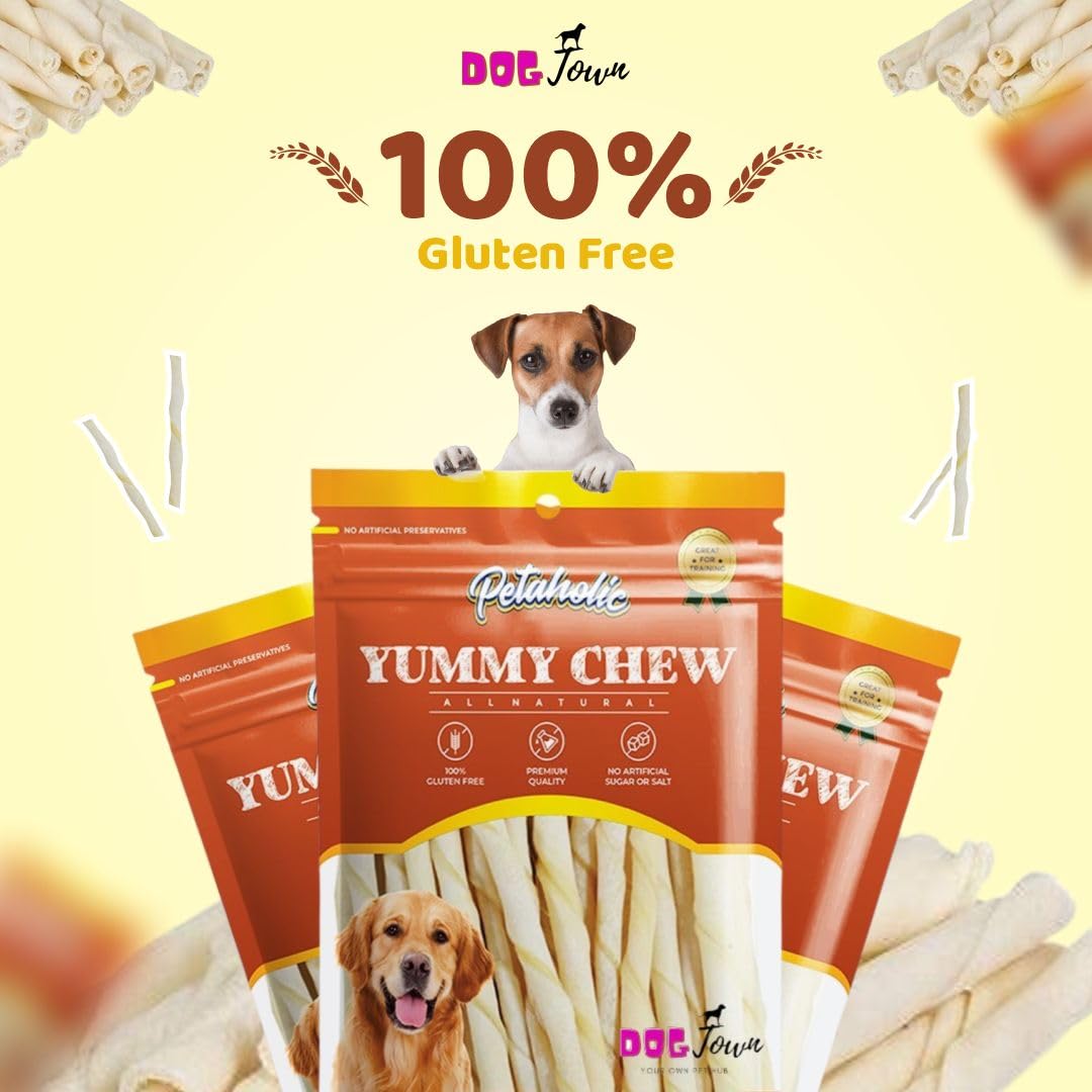 Petaholic Yummy Chew Treats for Dogs Peanut Flavoured Sticks Treats