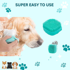 Pet Bath Brush | Soft Silicone Bristles Pet Grooming, Bathing & Massage Brushes | Dog And Cat Accessories