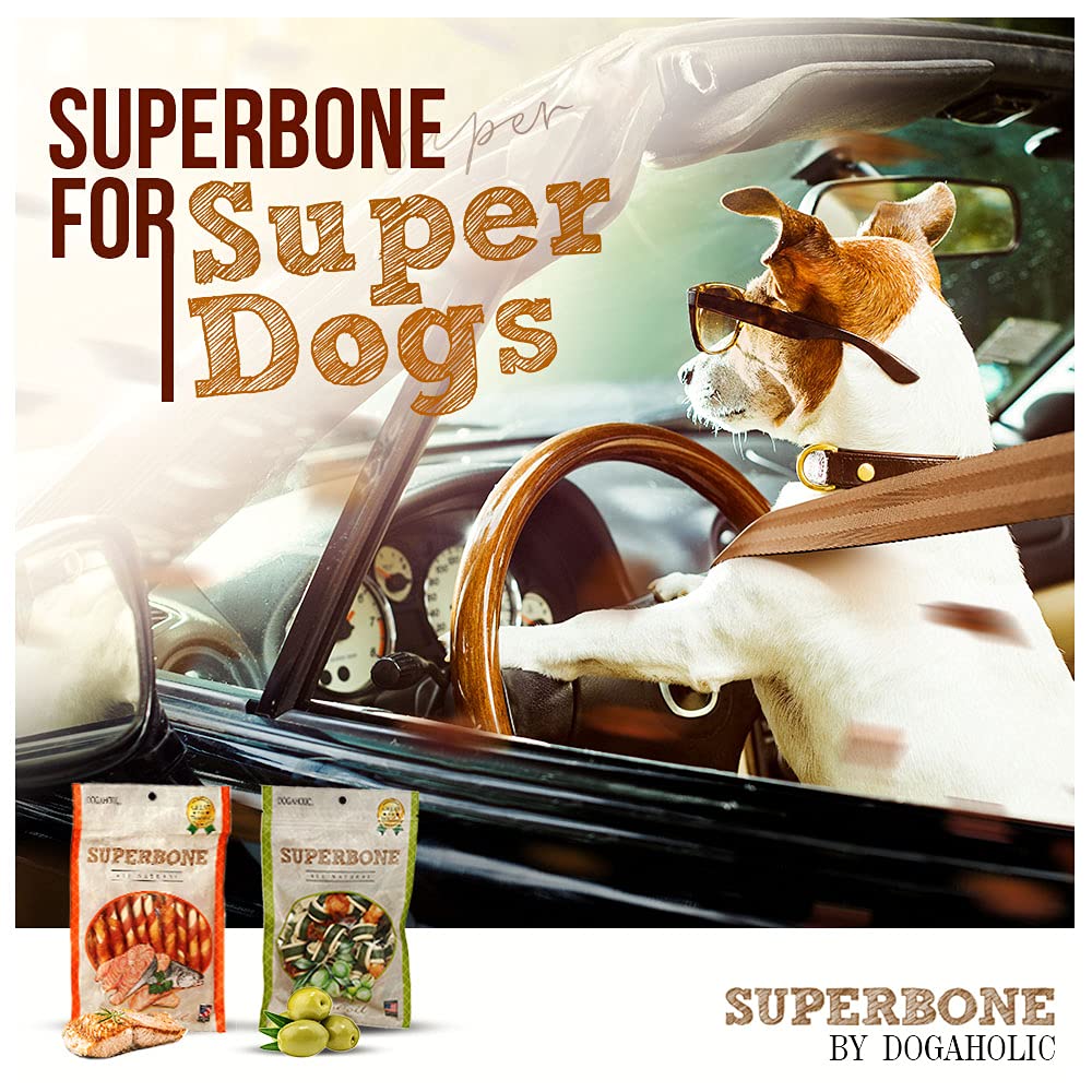 Superbone Chicken Sticks Bone 9 in 1 Dog Treat (Salmon Oil)