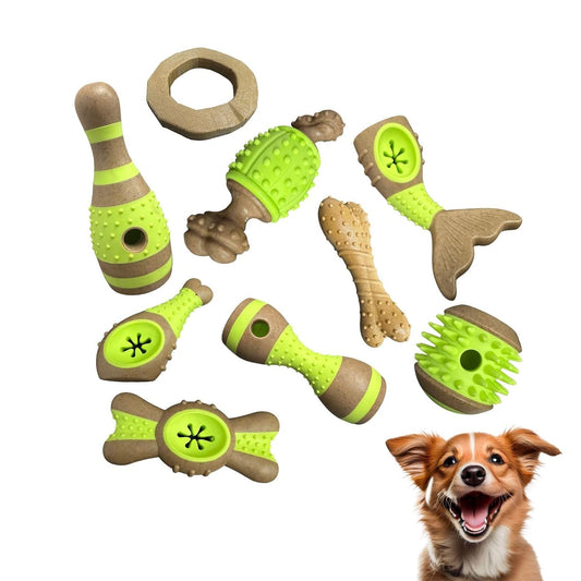 DOGTOWN Chew Toys for Dogs and Puppies - Pack of 9