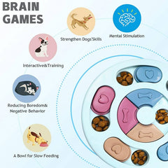 Interactive Puzzle Feeder Toy – Boost Mental Stimulation & Mealtime Fun