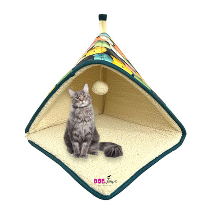 DOGTOWN Kitty Hideout Soft Breathable Cat Sleeping House for Cat