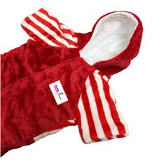 Flannel Stretchable and Soft Material Hoodies for Small, Large Dogs | Red |