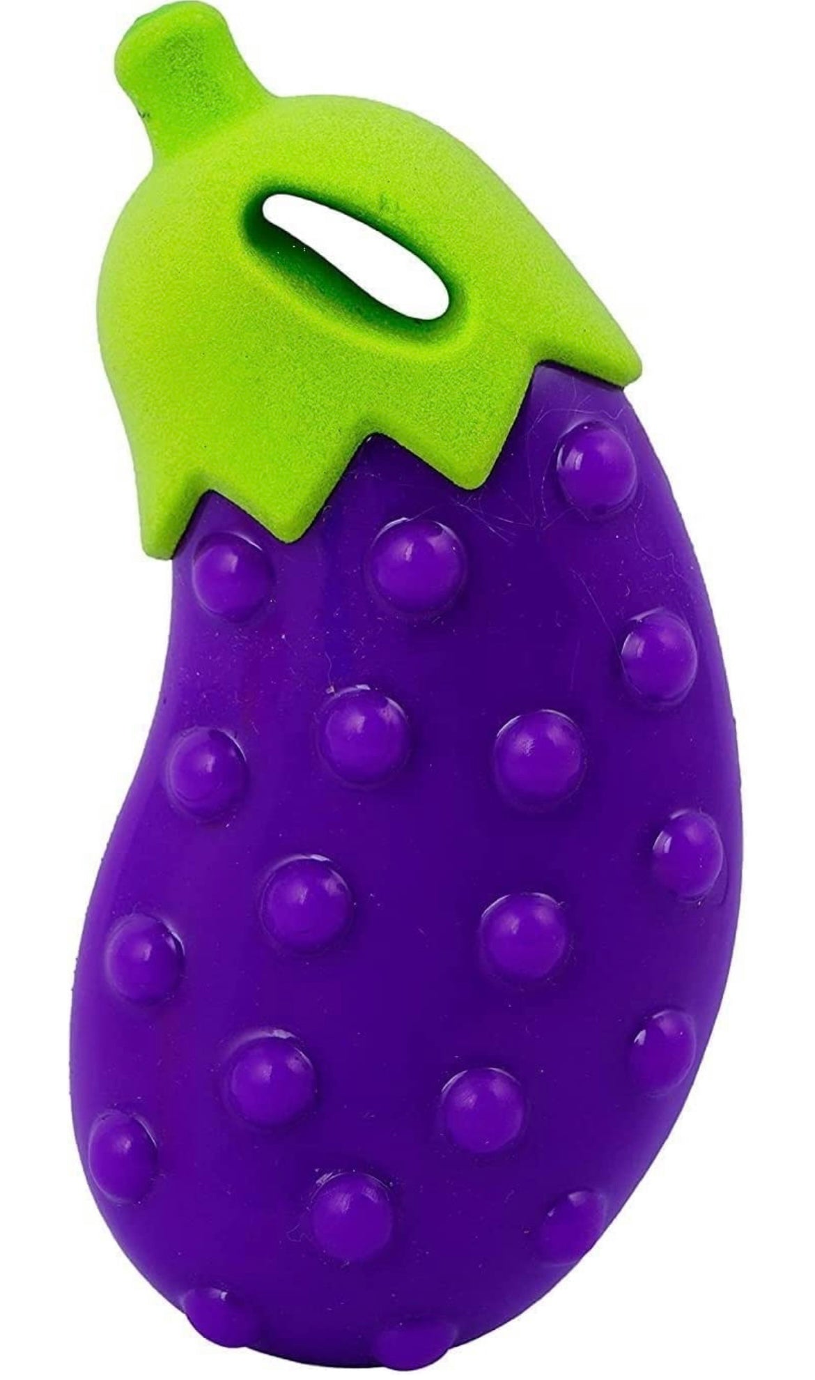 DOGTOWN Veggie Series Brinjal Squeaky Chew Toys for Dogs & Puppies