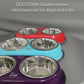 Pet Dining Delight Combo: Stainless Steel Bowls + All-Natural Chicken Treats | Save 30%