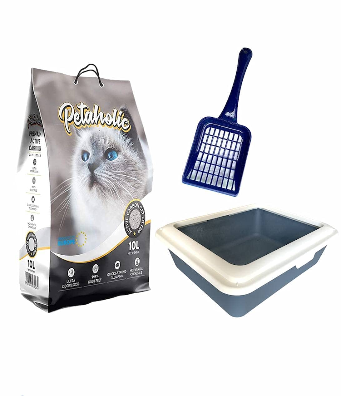 Cat litter and Litter Scooper with Litter Tray (17 Inch)