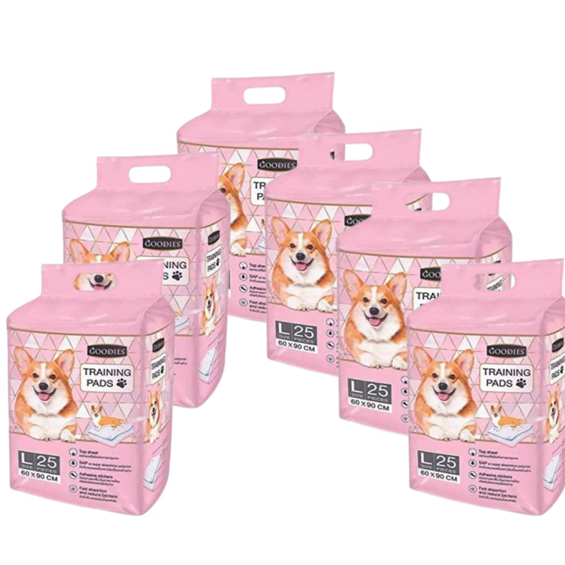 Training Pee and Potty Pads (Pack of 6)