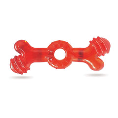 Soft Dumbell with Ring Squeaky Dog Toy