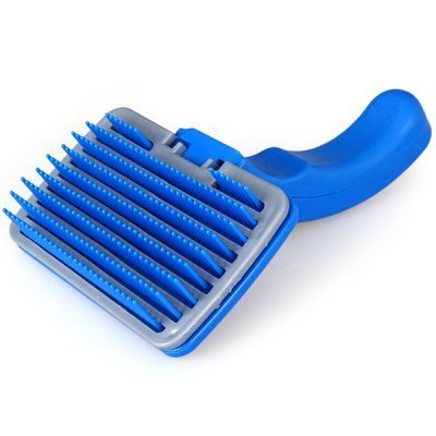 Plastic Slicker Brush with Press Key