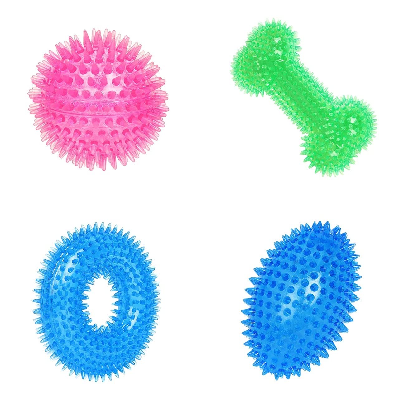 Combo of Spiked Chew Toy(Combo of 4)