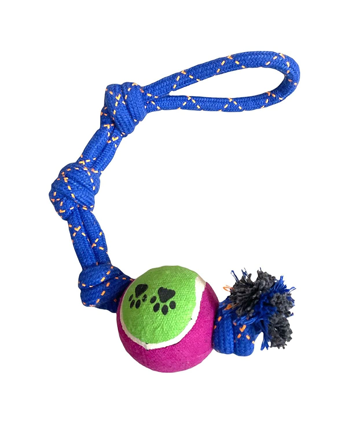 Cotton Rope Tennis Ball with 3 Knot