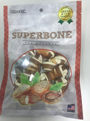 Superbone Chicken Knotted Bone 9 in 1 Dog Treat (Almond Oil)