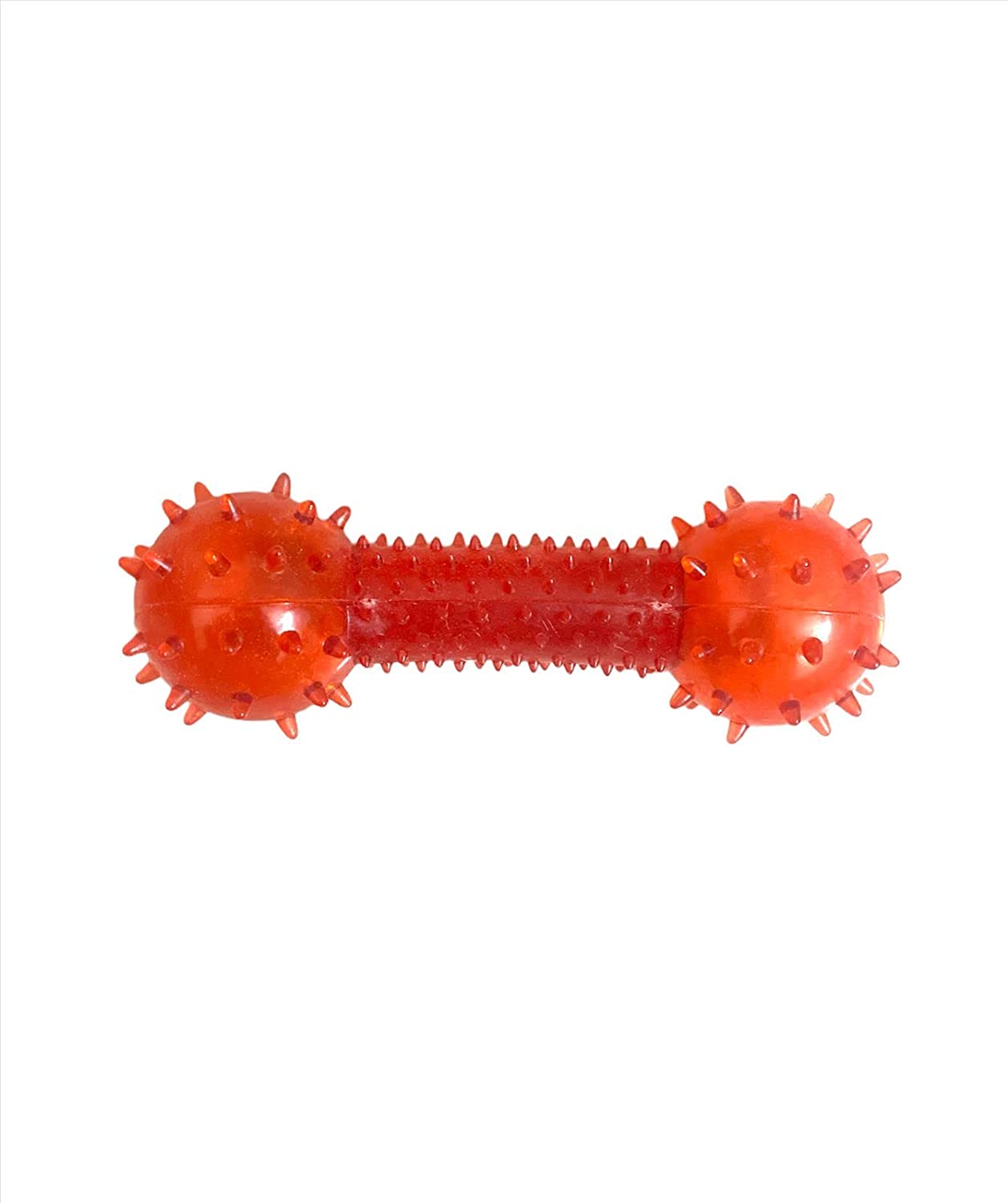 Soft Spiky Dumbell Squeaky Dog Toy – dogtownindia