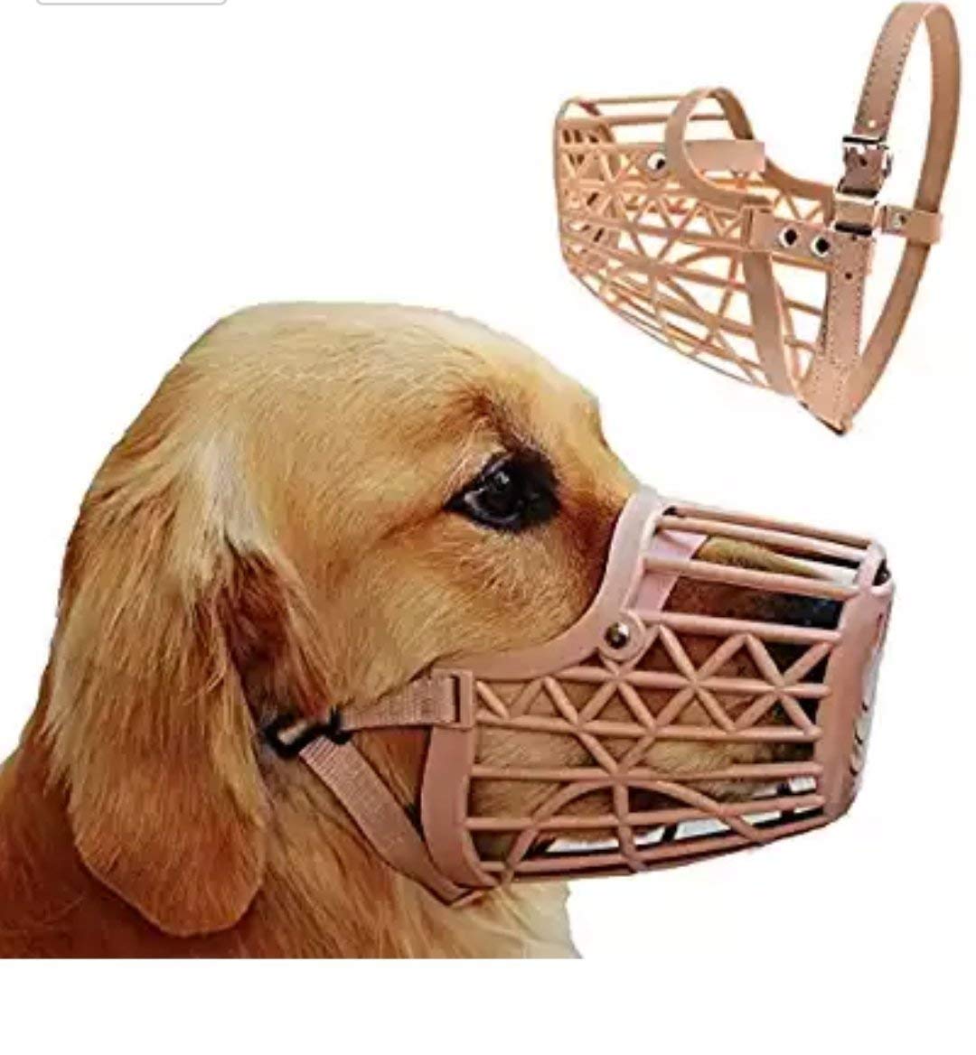 Pet Safety Strap Wire Muzzle Cage Collar