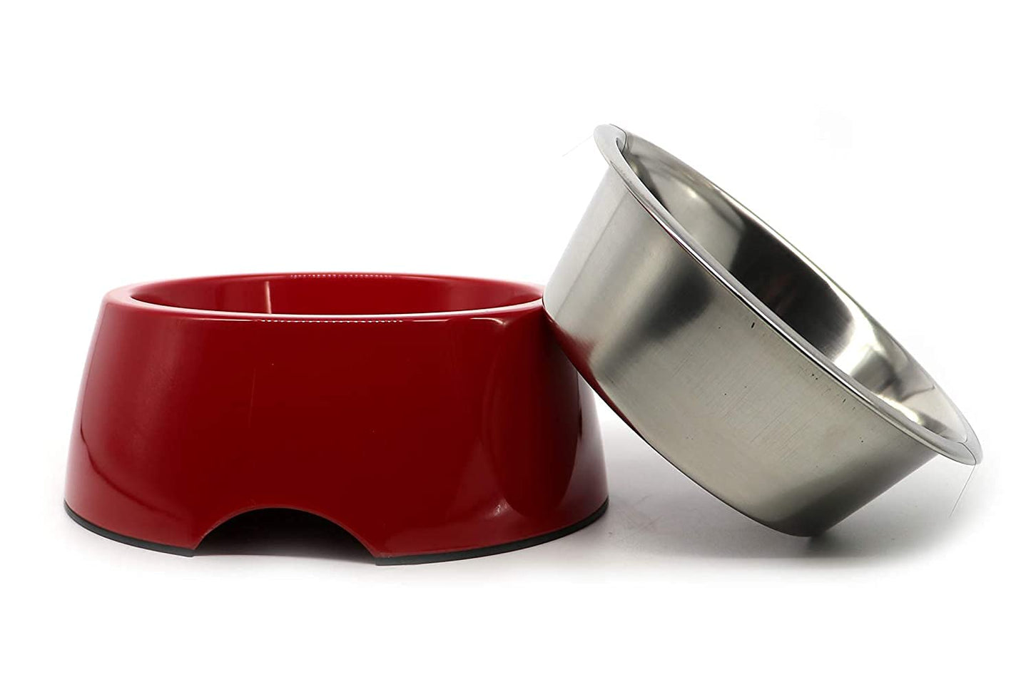 Stainless Steel and Melamine Designer Dog Bowl