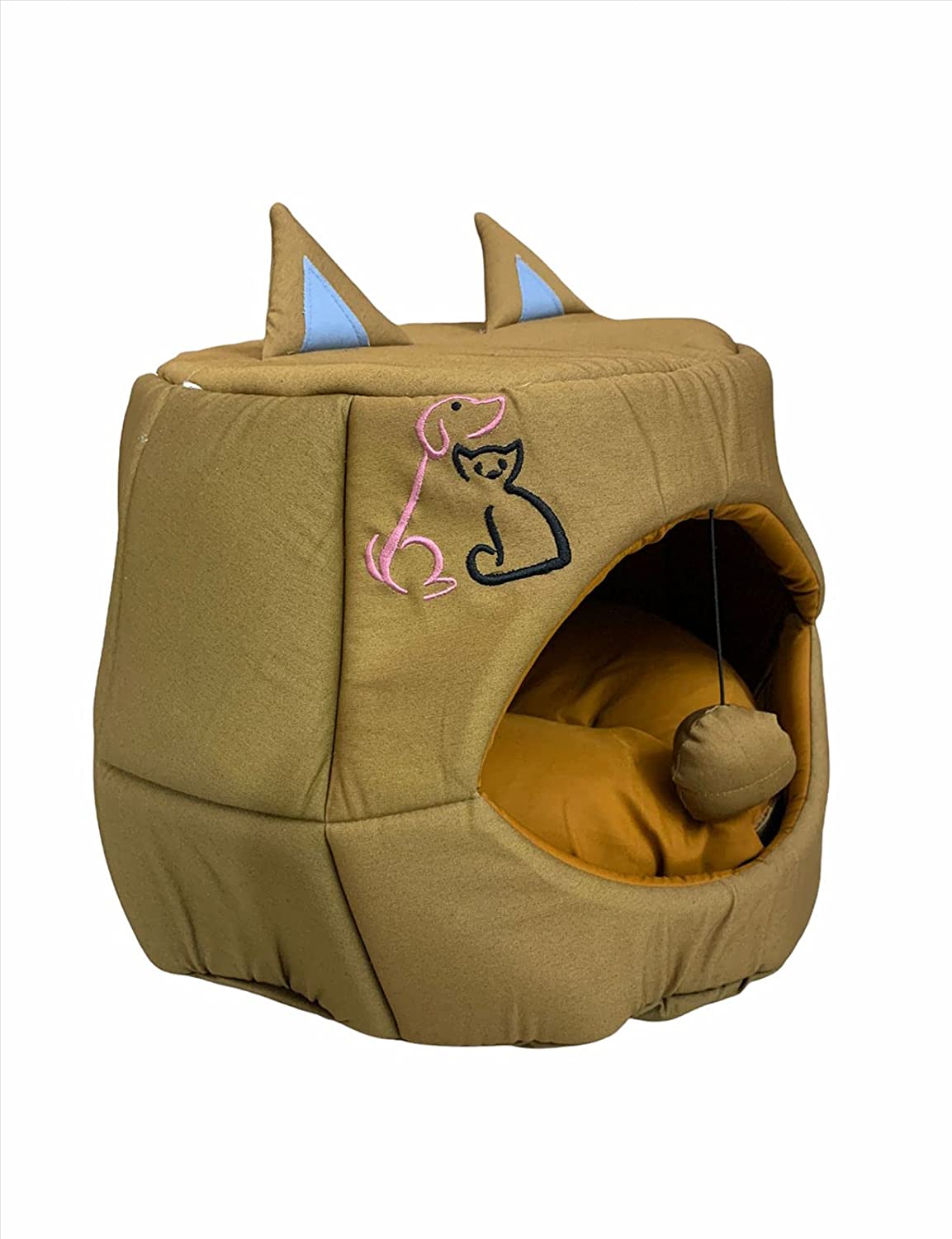 Cat House for Kitten and Puppies Ball Toys and Cushions