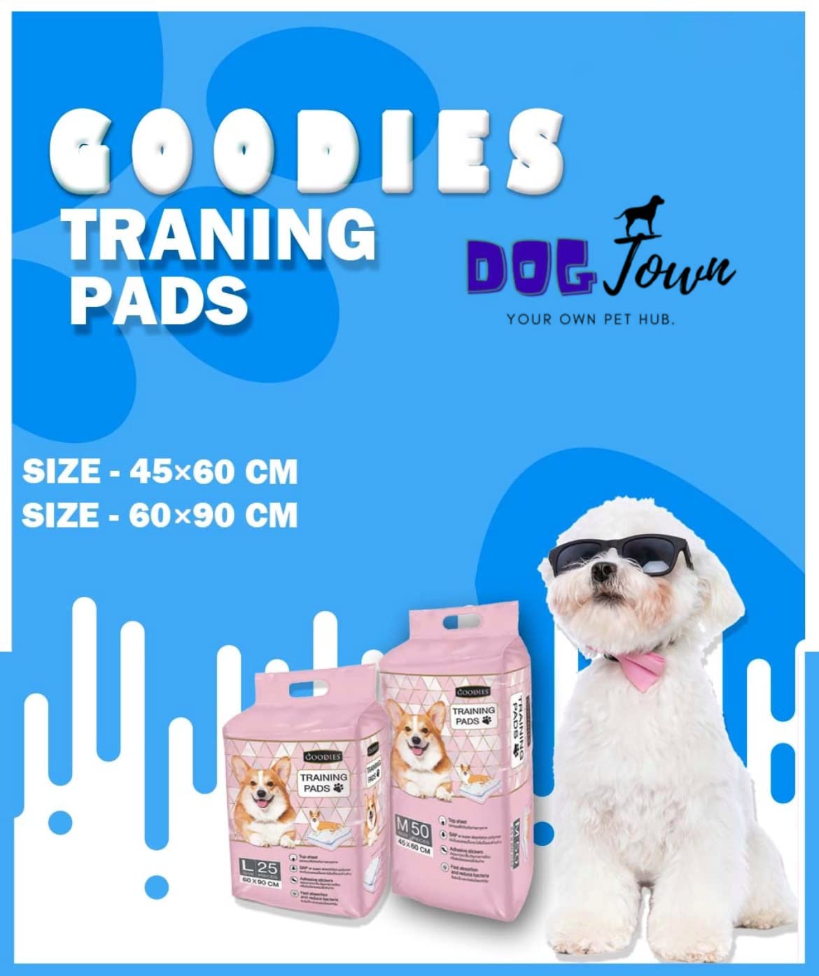 Goodies Training Pee and Potty Pads