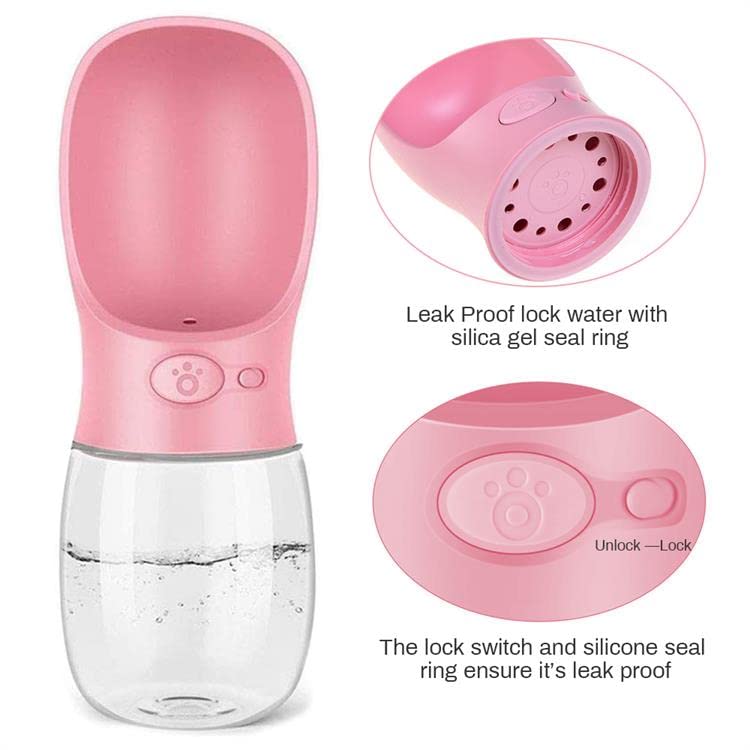 Pet Portable Drinking Water Bottle with Push Button