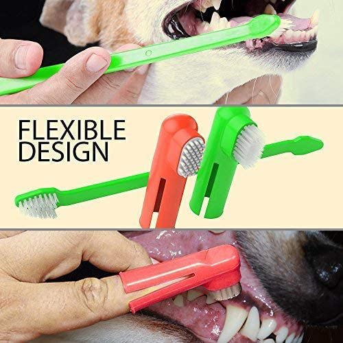 Toothbrush for Dogs 3 Pcs (COLOR MAY VARY)