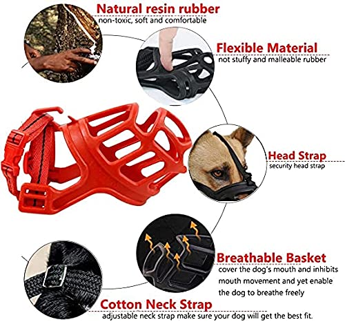 Breathable Basket Muzzles for Dogs