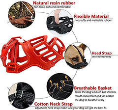 Breathable Basket Muzzles for Dogs