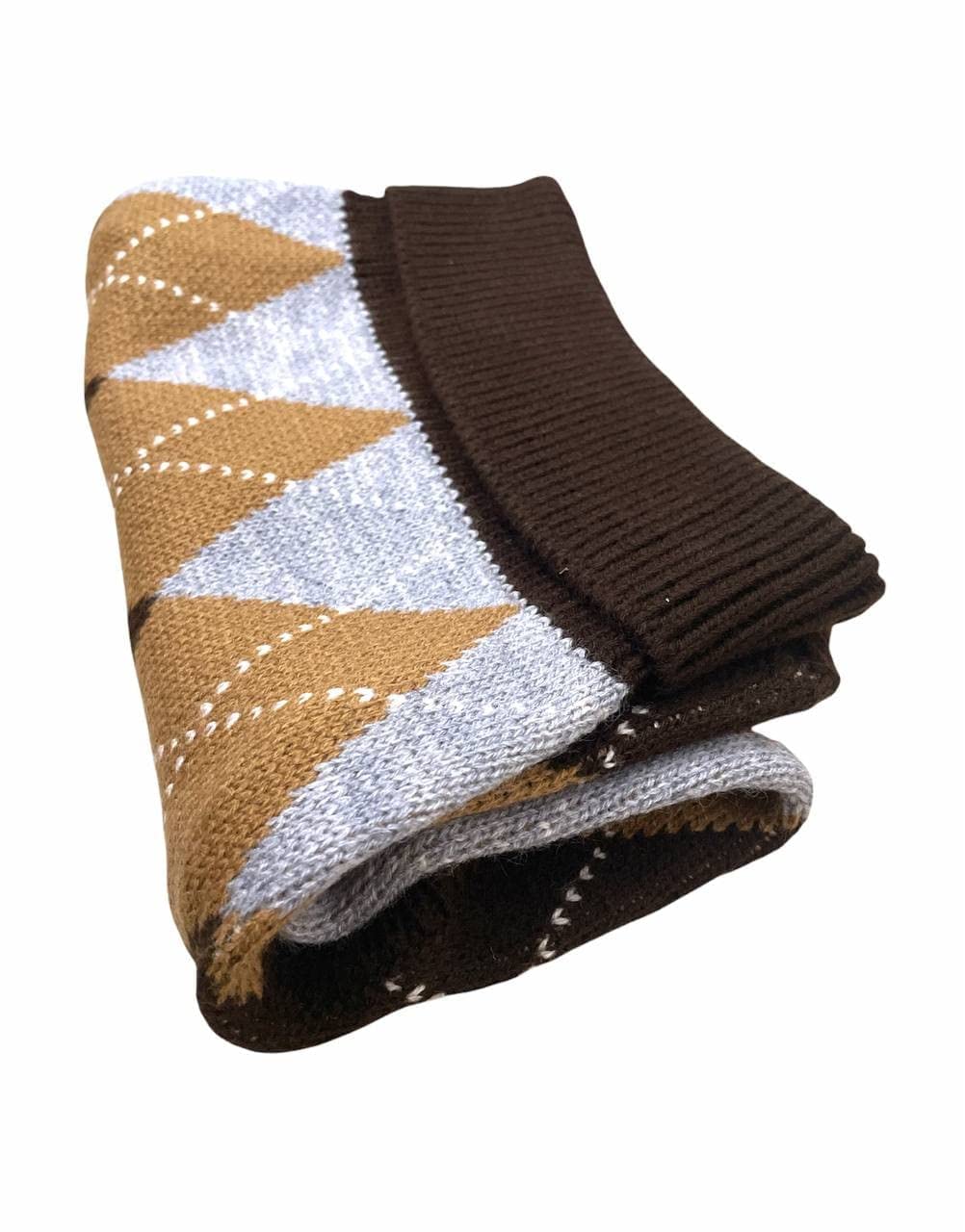 Classic Cosy Check Sweater for Dogs (Brown)