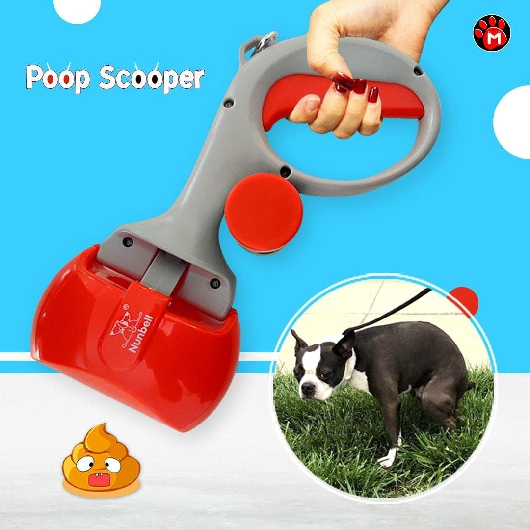 Poop Gun Scooper with 1 Scented Poop Bags