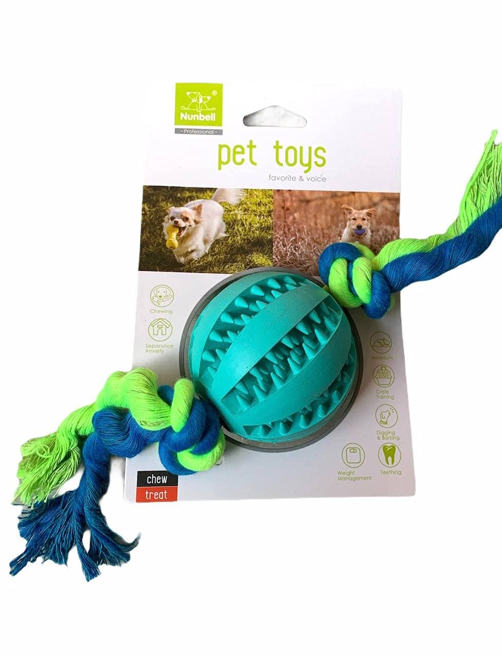 Cotton Rope with Ball Chew Toy