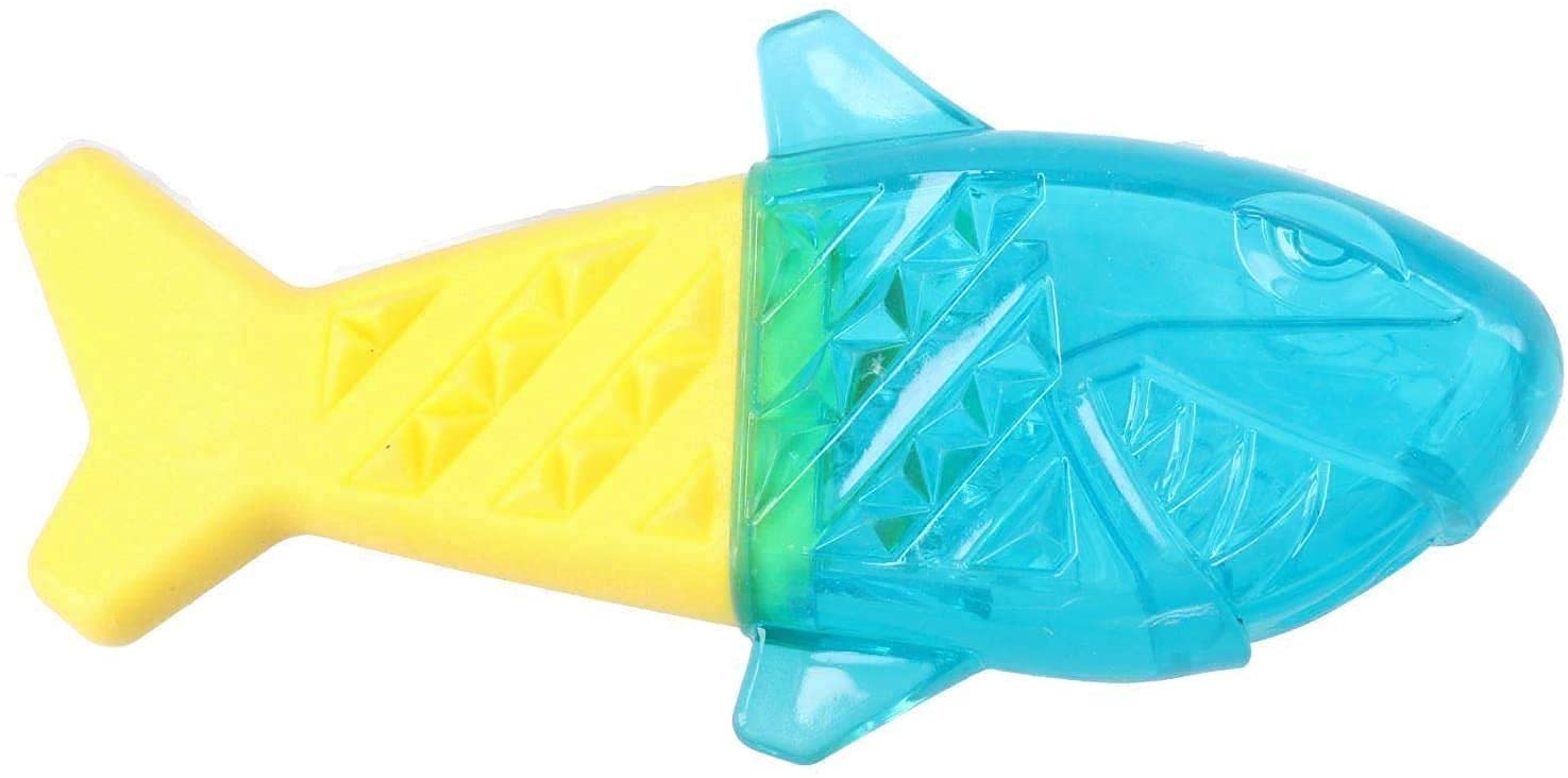 Cooling Fish and Bone Teether Durable Chew Toy