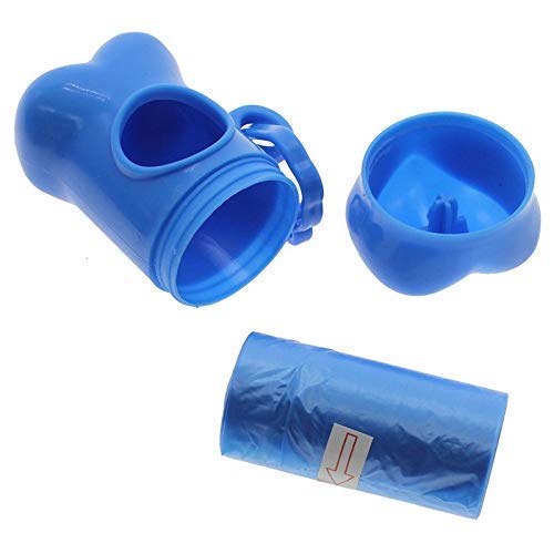 Portable Water Feeder Bottle and Poop Bag Holder