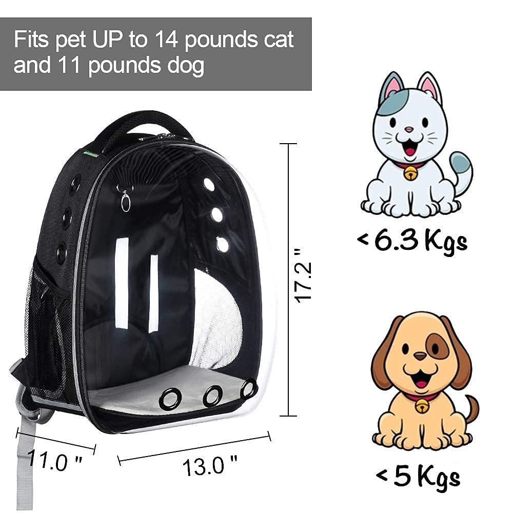 Transparent Capsule Breathable Backpack for Puppies & Cats